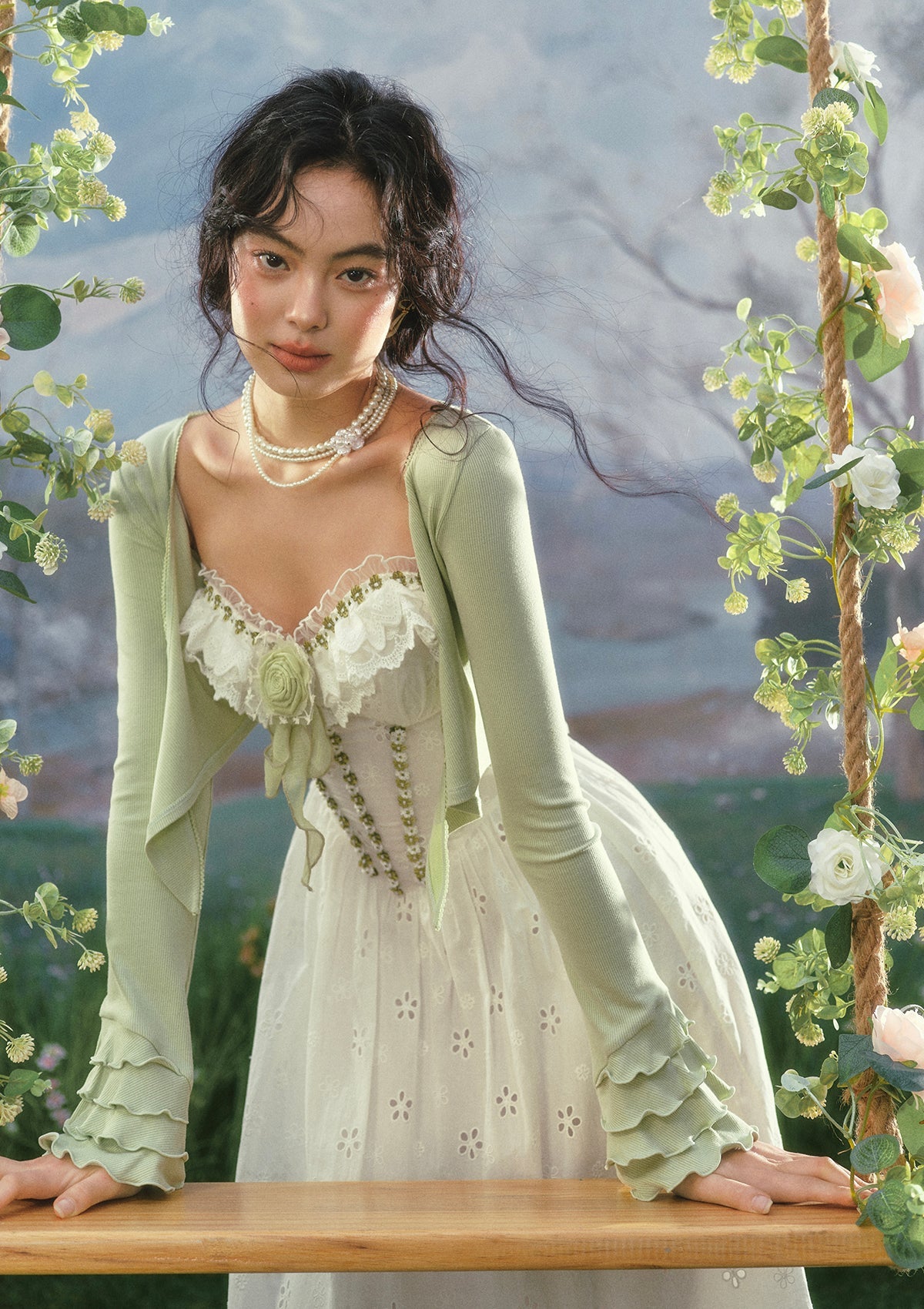 (US Exclusive)Mint in Season Corset Dress