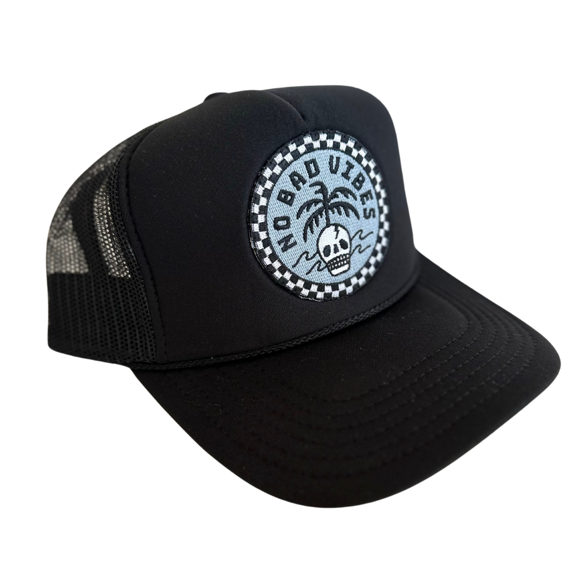 No Bad Vibes Patch Trucker Hat