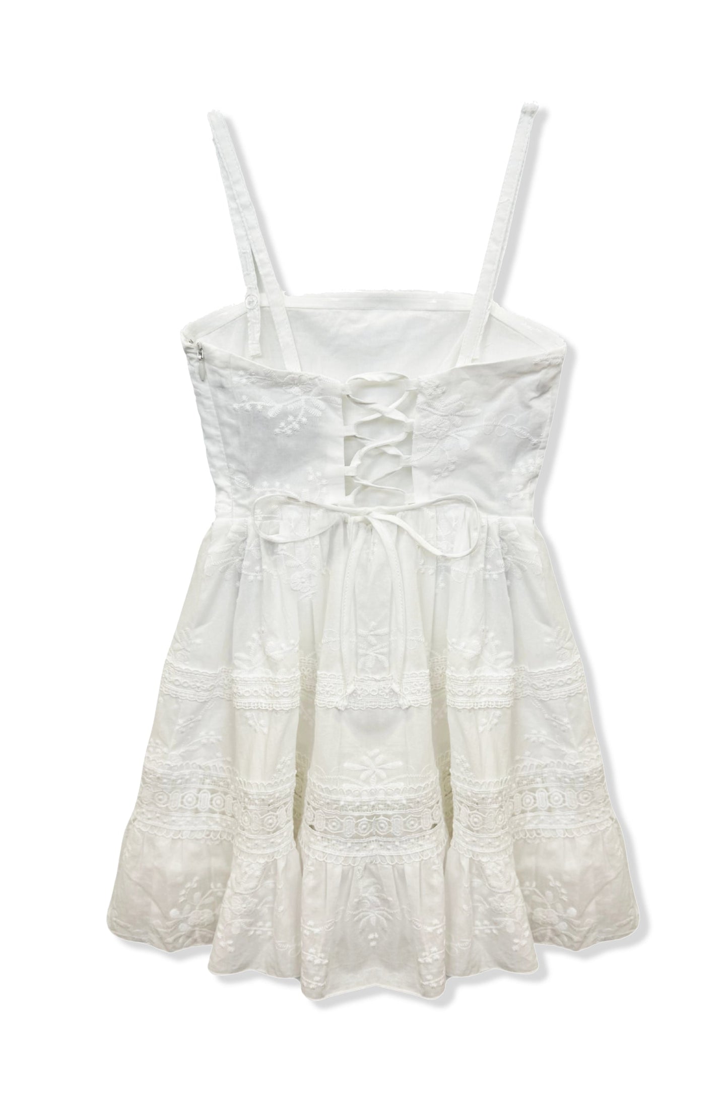 JUNIOR BRIDGET LACE INSERT DRESS