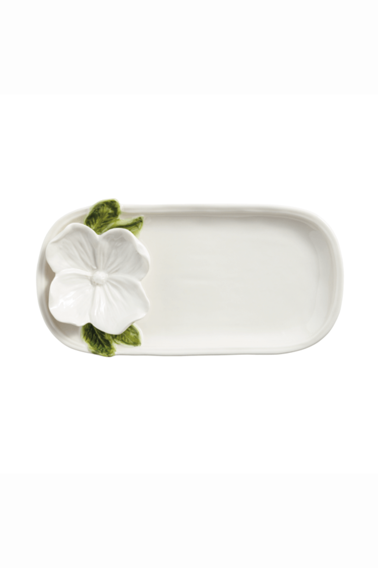 White Flower Everything Plate