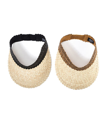 Two Tone Playa Straw Visor
