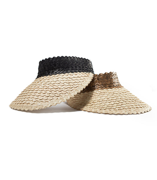 Two Tone Playa Straw Visor
