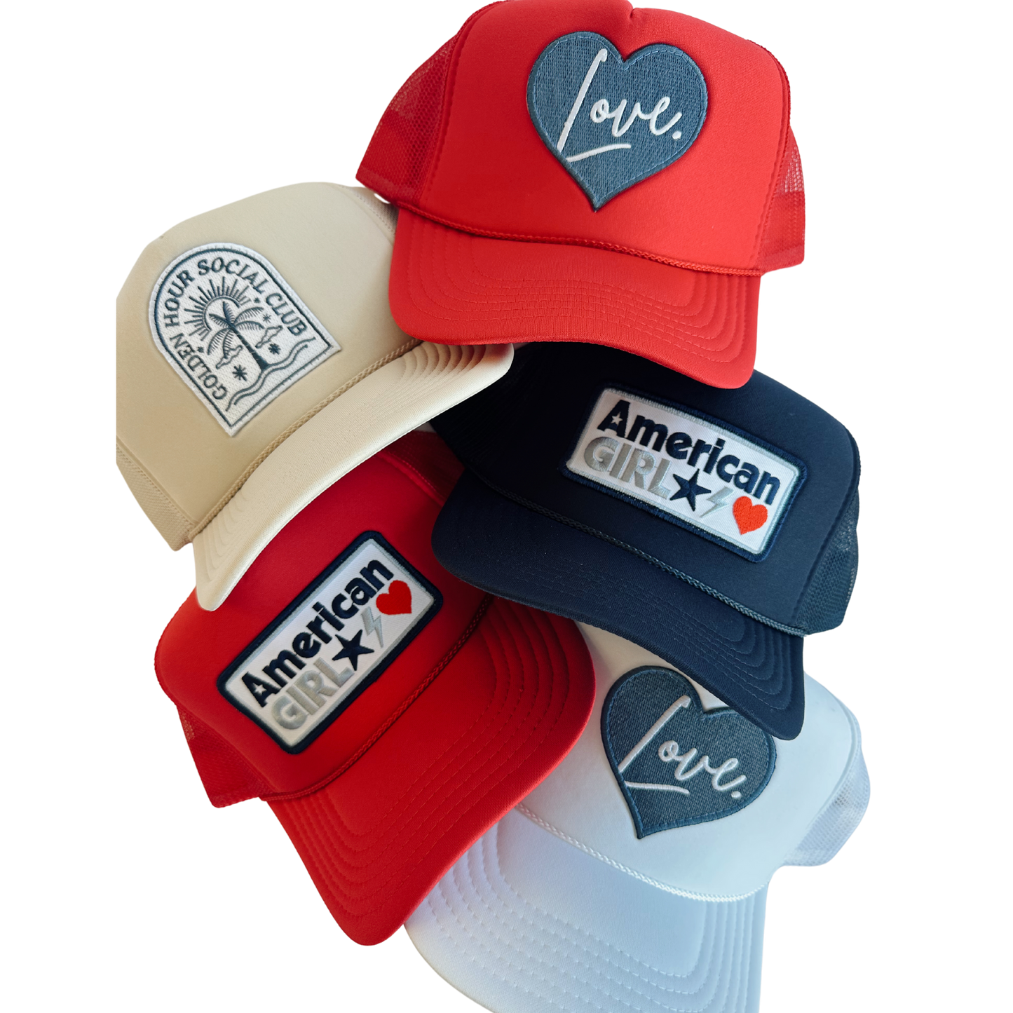 American Girl Patch Trucker Hat
