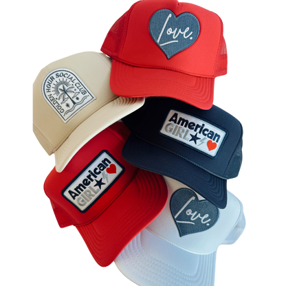 American Girl Patch Trucker Hat