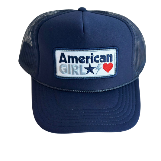 American Girl Patch Trucker Hat