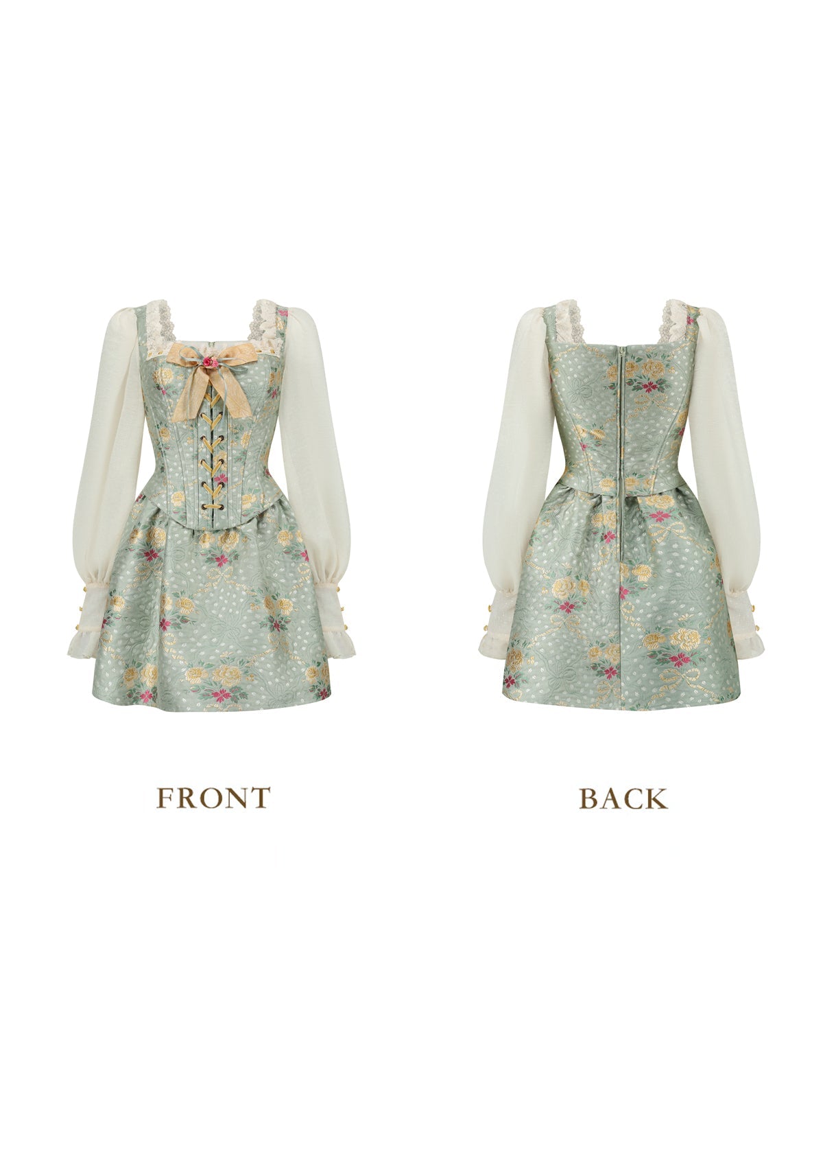 （US Exclusive）Mary's Garden Poem Corset Dress