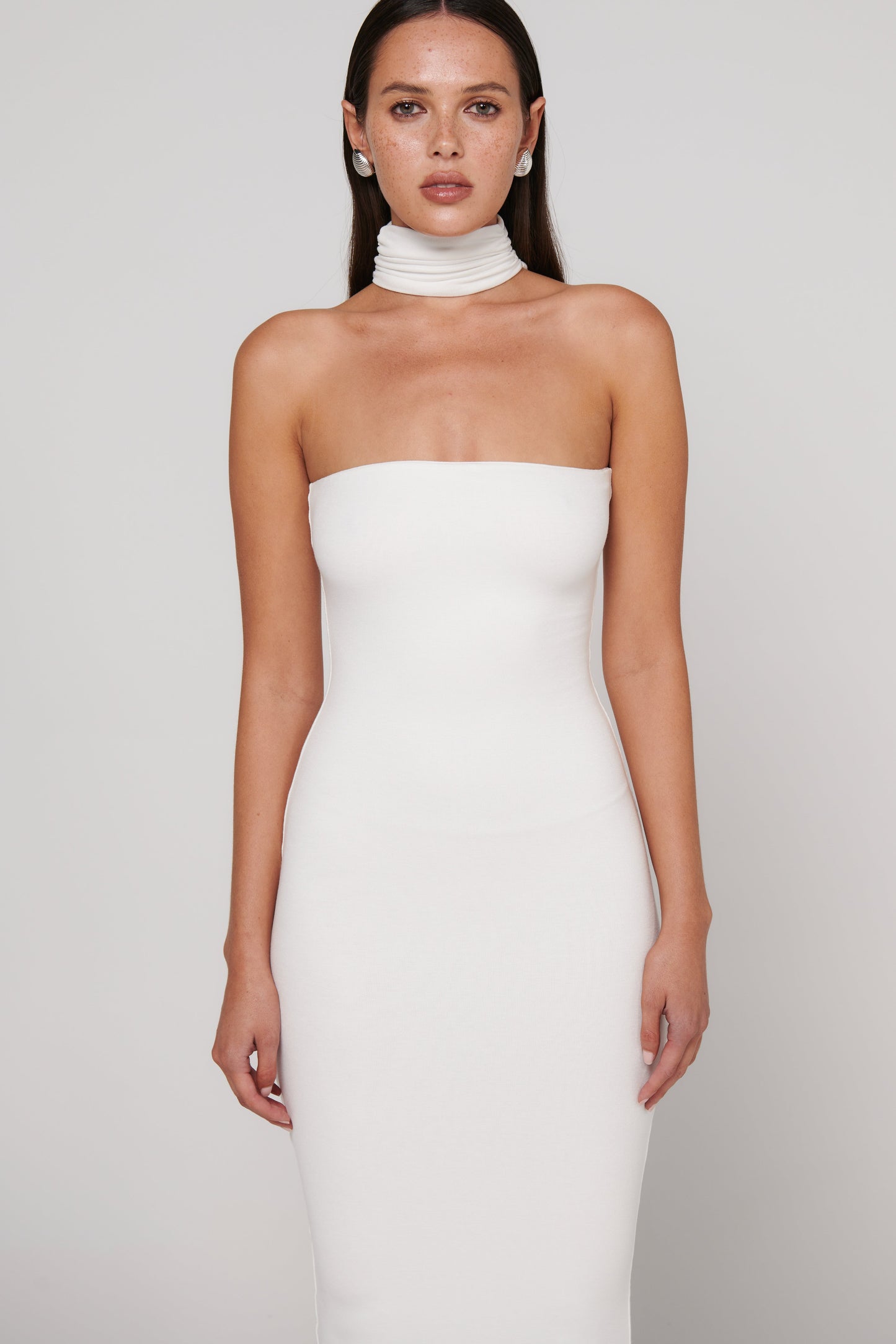 Raine Midi Dress - White