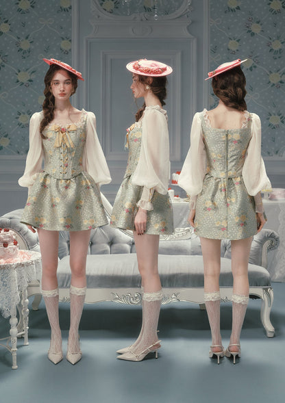 （US Exclusive）Mary's Garden Poem Corset Dress