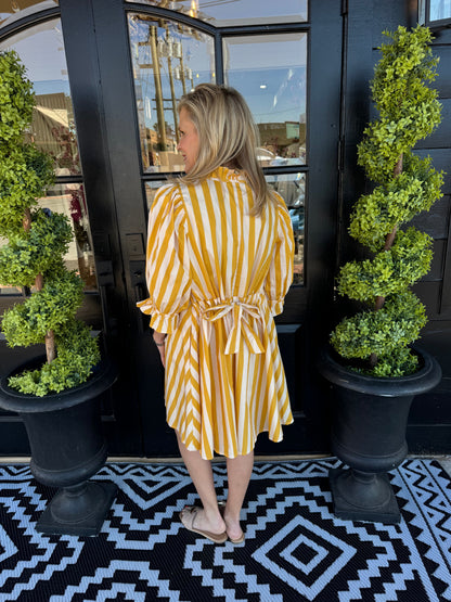 Dannie Dress - Gold Yellow