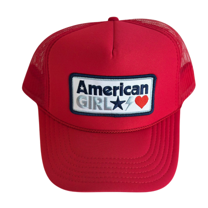 American Girl Patch Trucker Hat