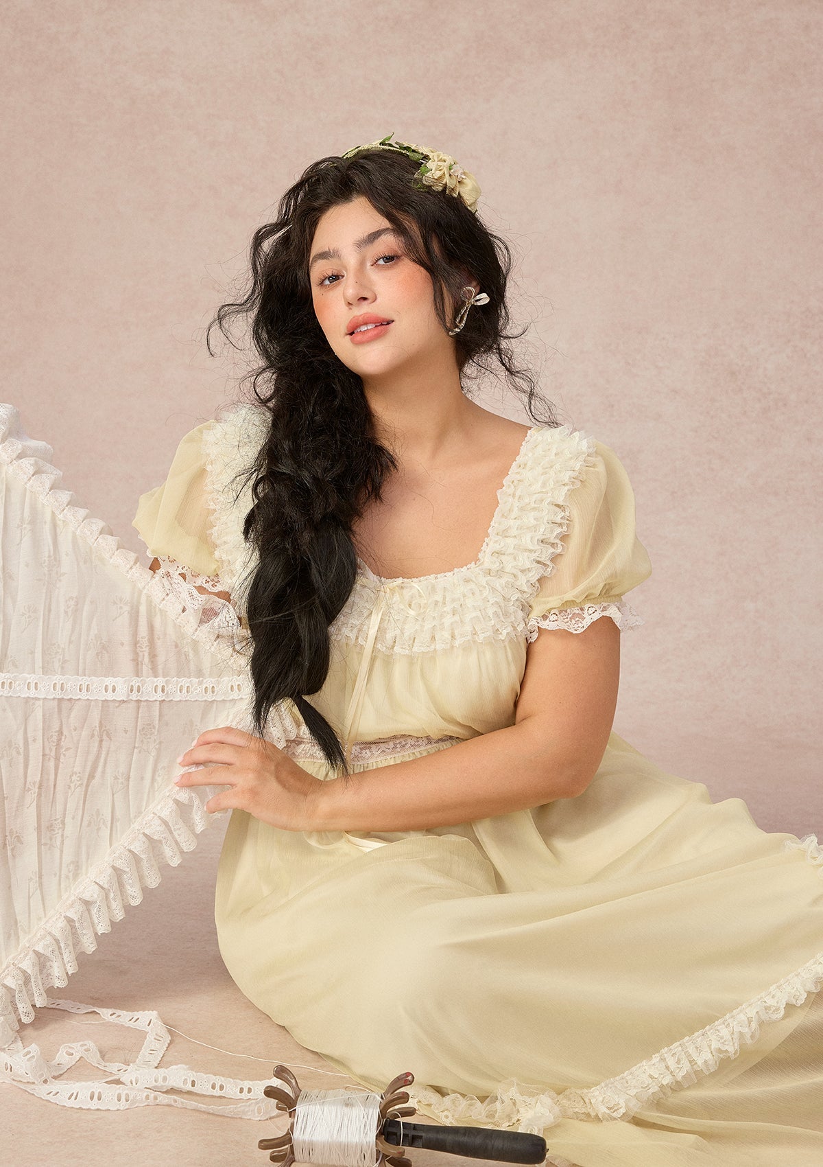 Curve&Plus Yellow Kite Dress