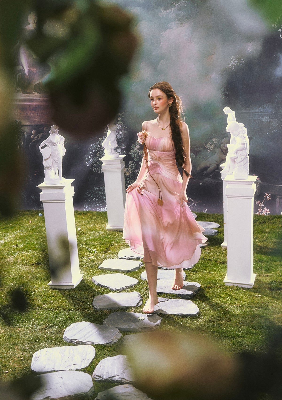 Pink Clouds of Sakura Dress