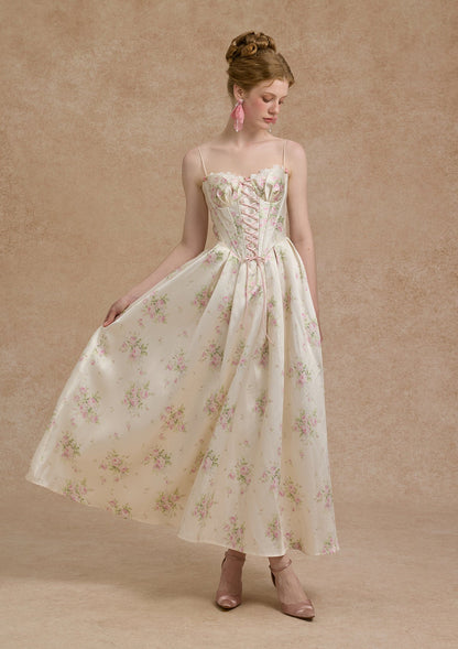 Love Flower Notes Corset Dress