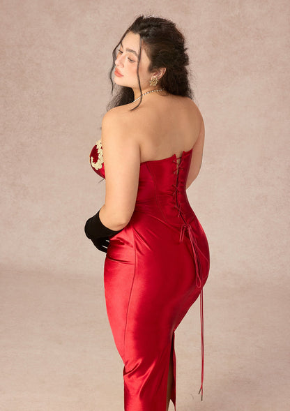 Curve&Plus Queen Heart Corset Dress