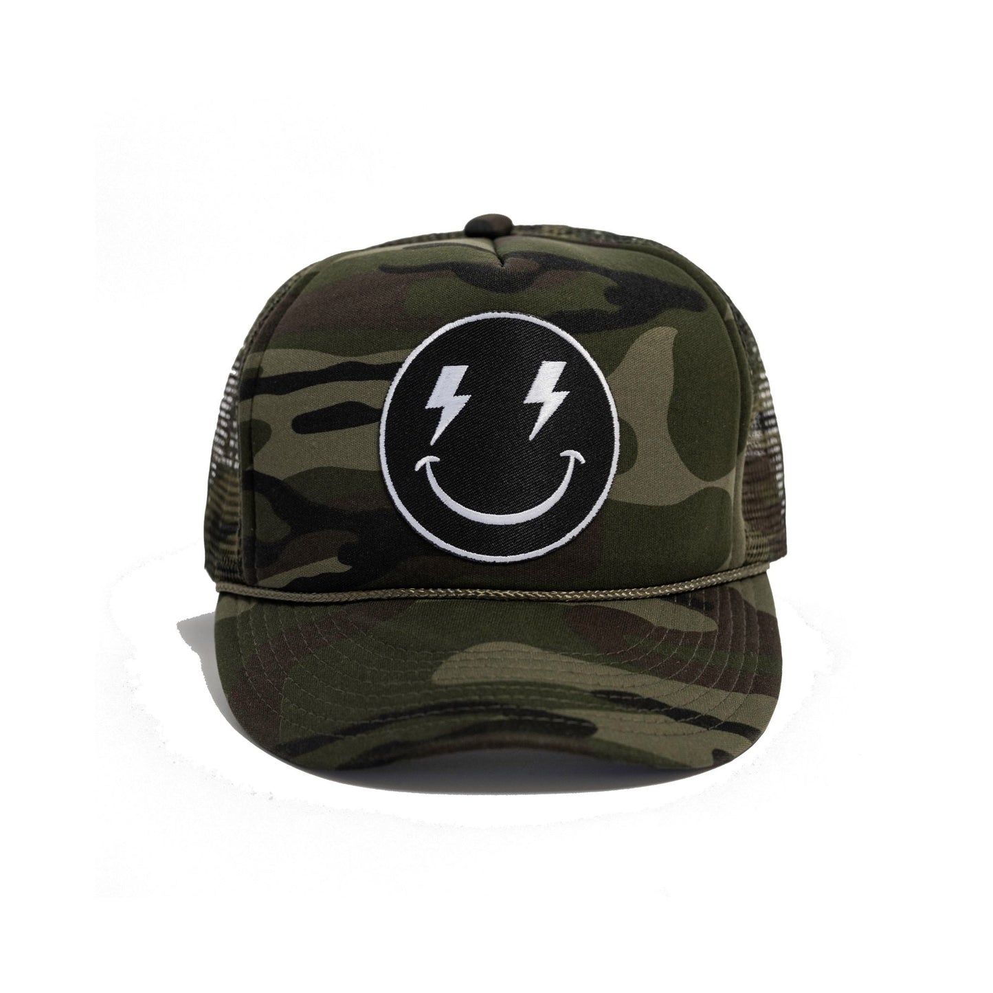 Bolt Smiley Patch Trucker Hat