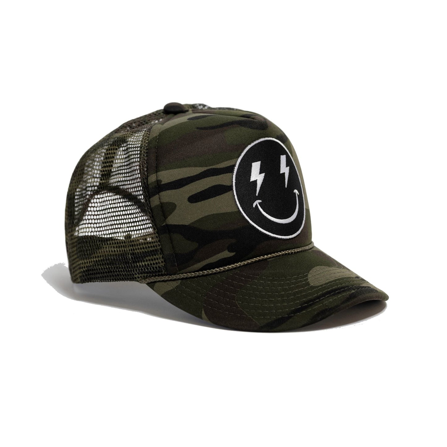 Bolt Smiley Patch Trucker Hat