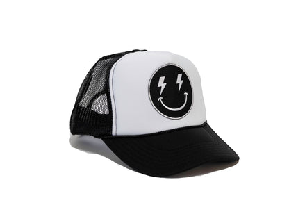 Bolt Smiley Patch Trucker Hat