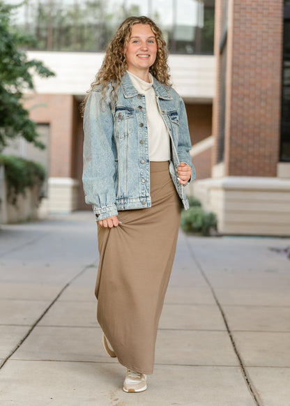 Clarise Premium Knit Maxi Skirt