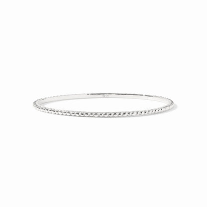 Colette Bead Bangle - Silver
