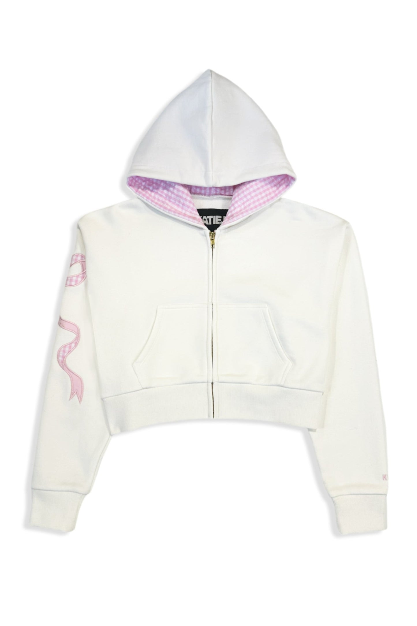 TWEEN DYLAN BOW APPLIQUE ZIP HOODIE