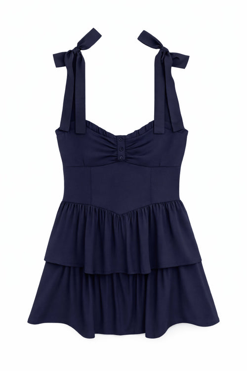 JUNIOR MASON SOLID DRESS