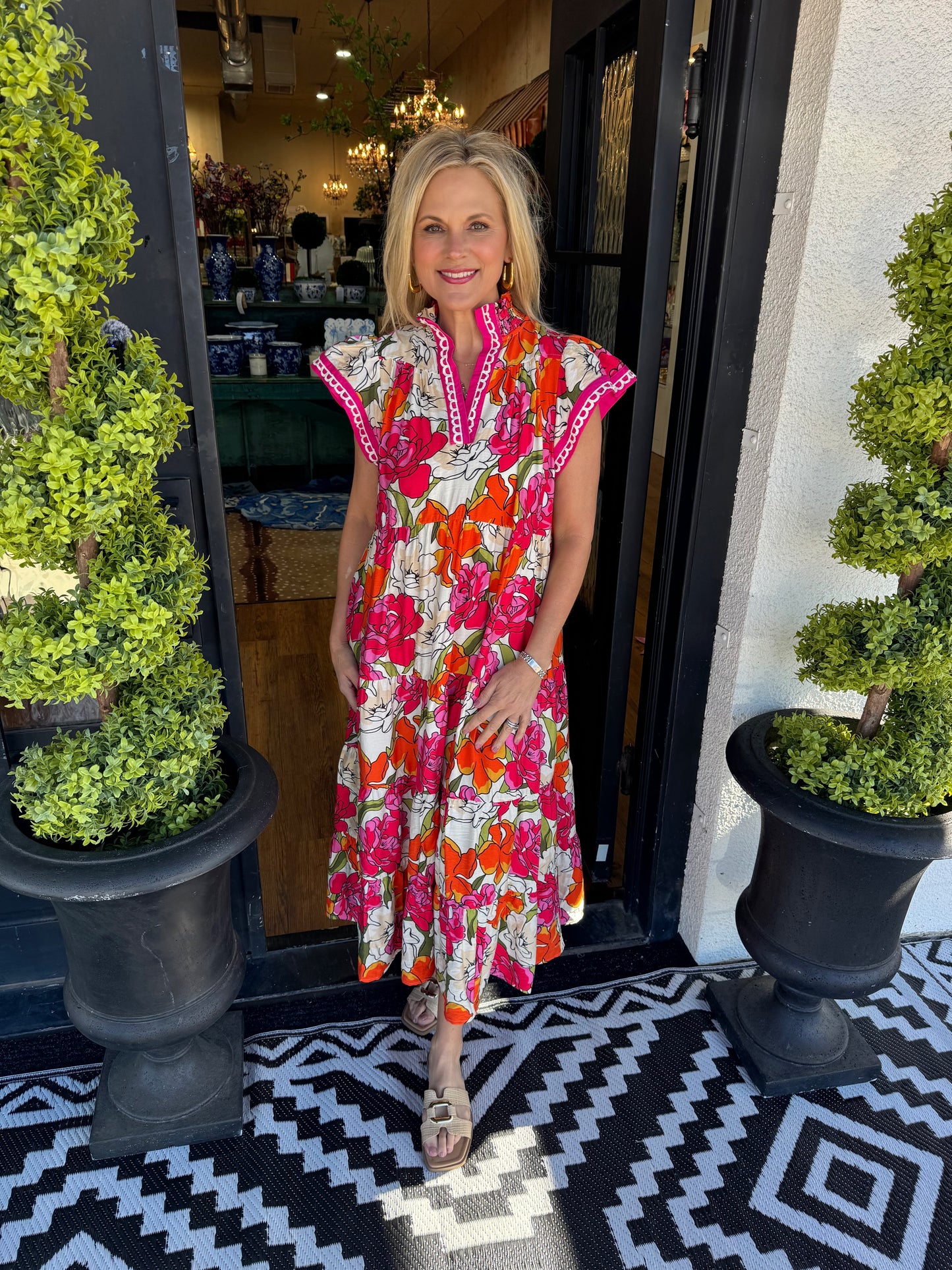 Nora Dress - Tea Berry Mix