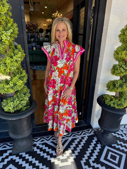 Nora Dress - Tea Berry Mix