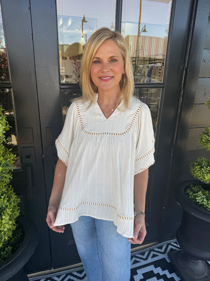 Azalea Top - Ecru