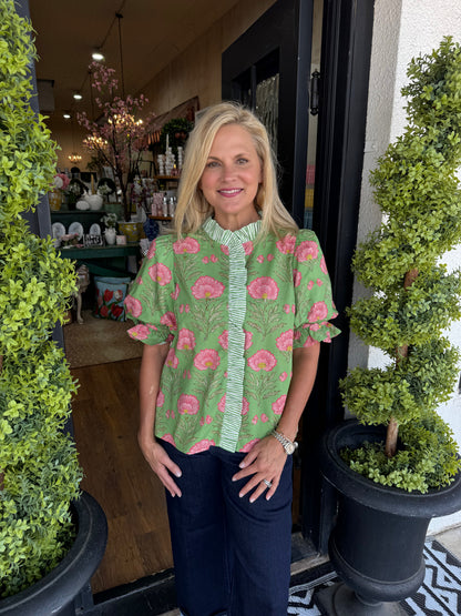Adeline Top - Matcha