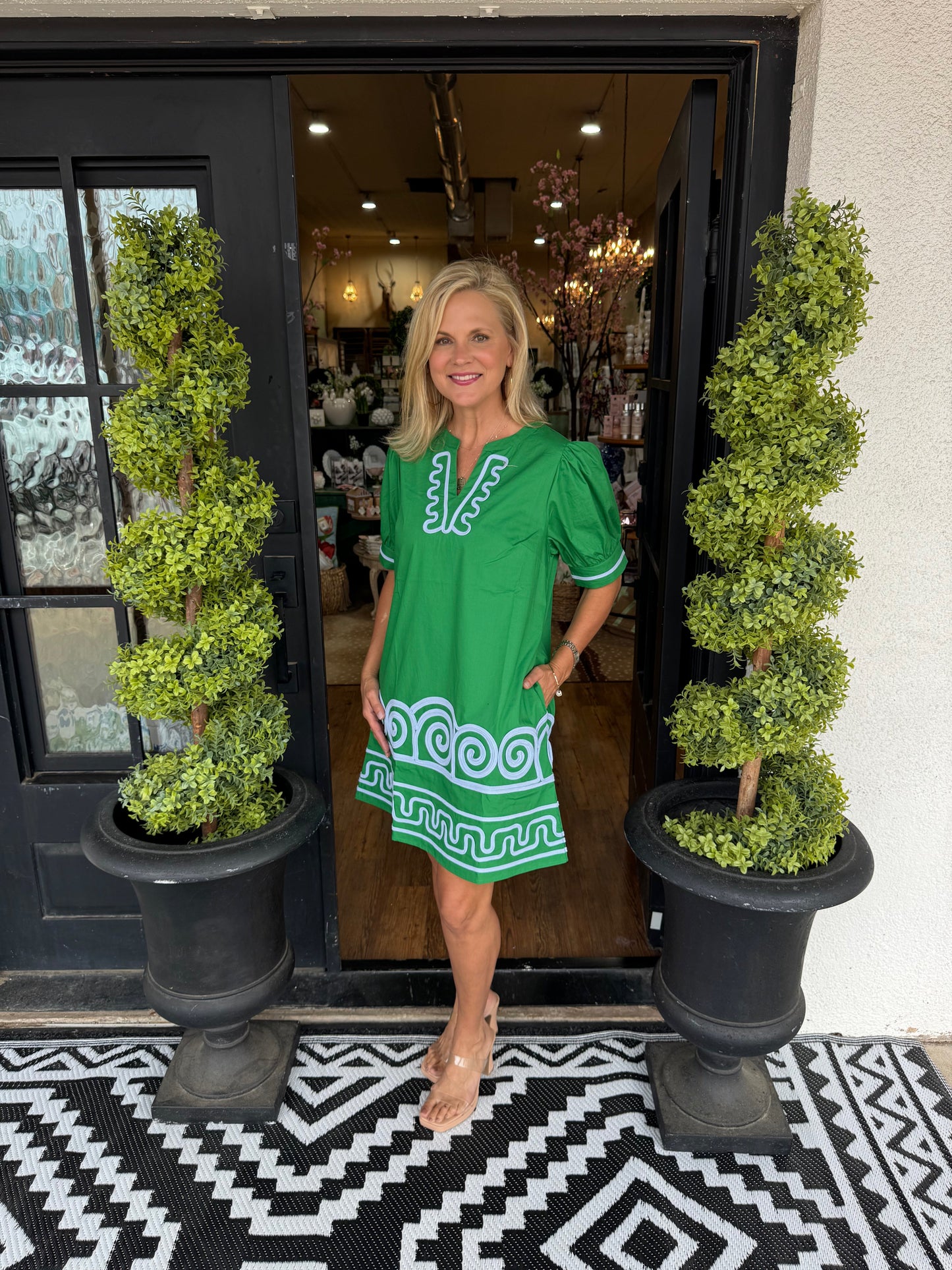 Casey Dress - Kelly Green