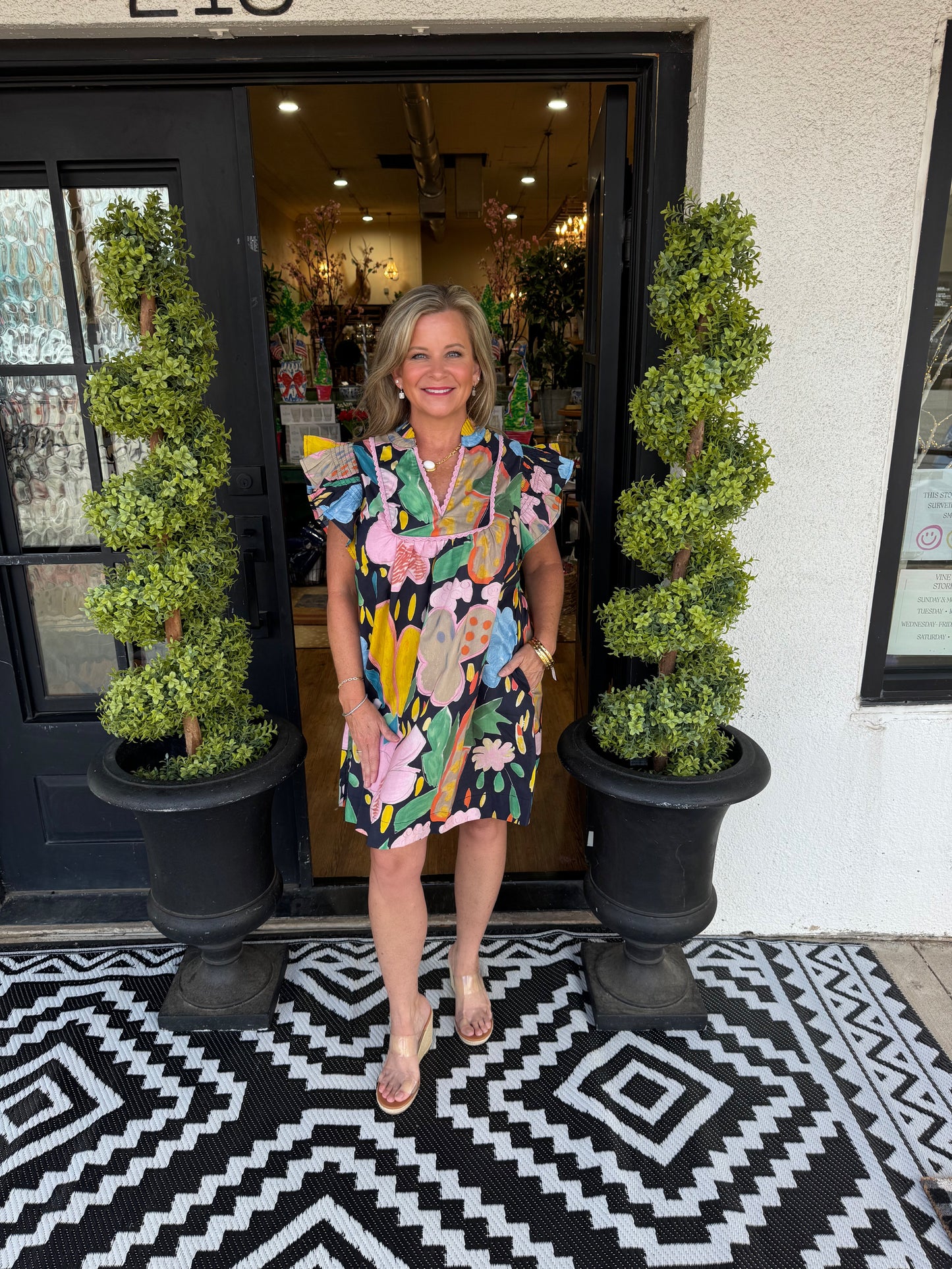 Jacey Dress - Navy