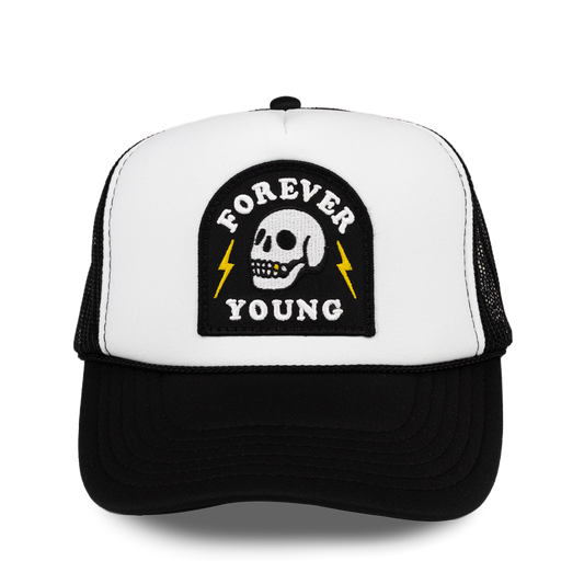 Forever Young Patch Trucker Hat