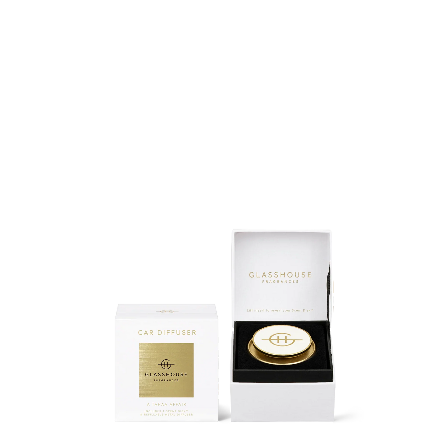 Car Diffuser - White/Gold