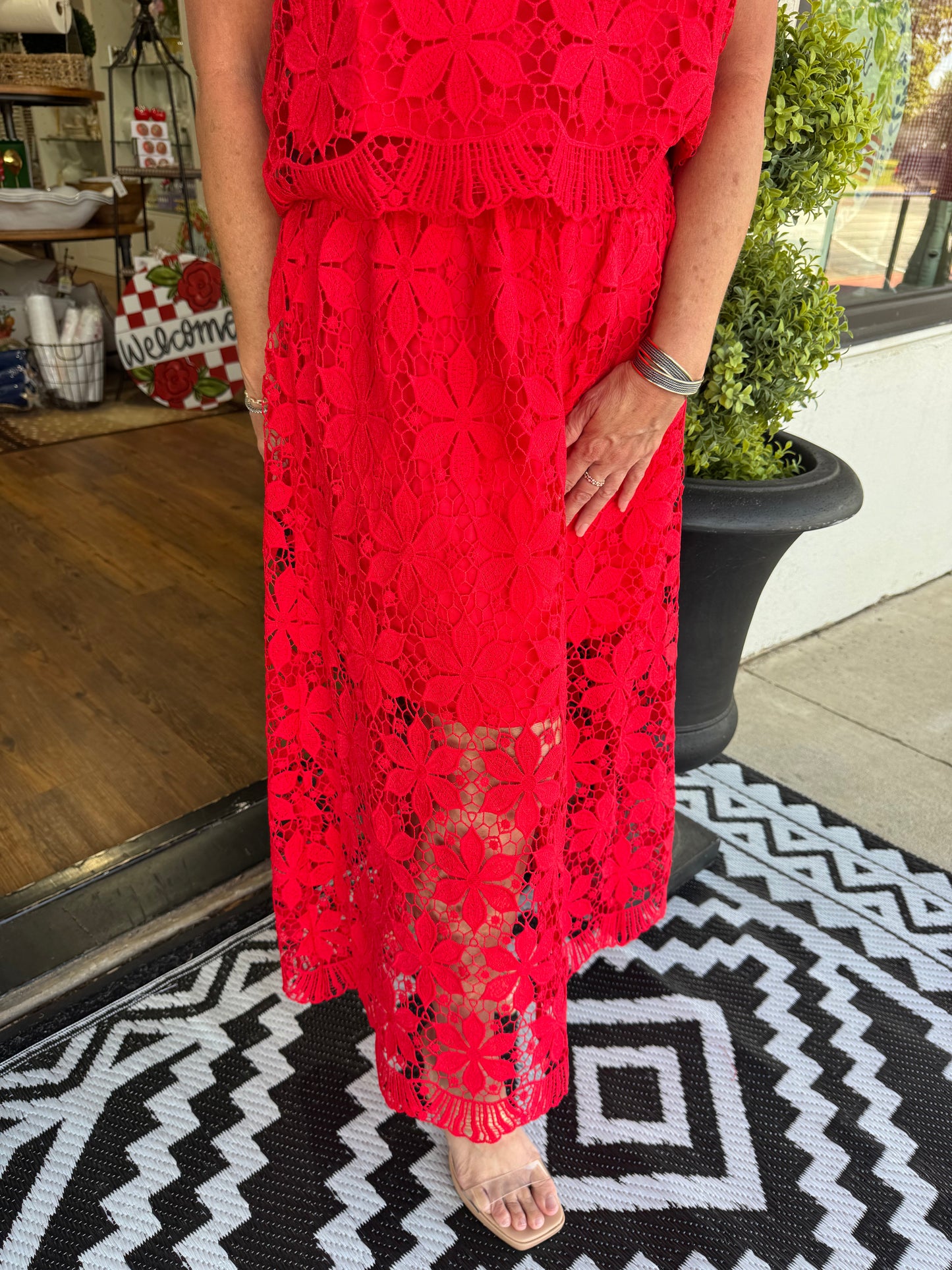 Martha Set - Tomato Red