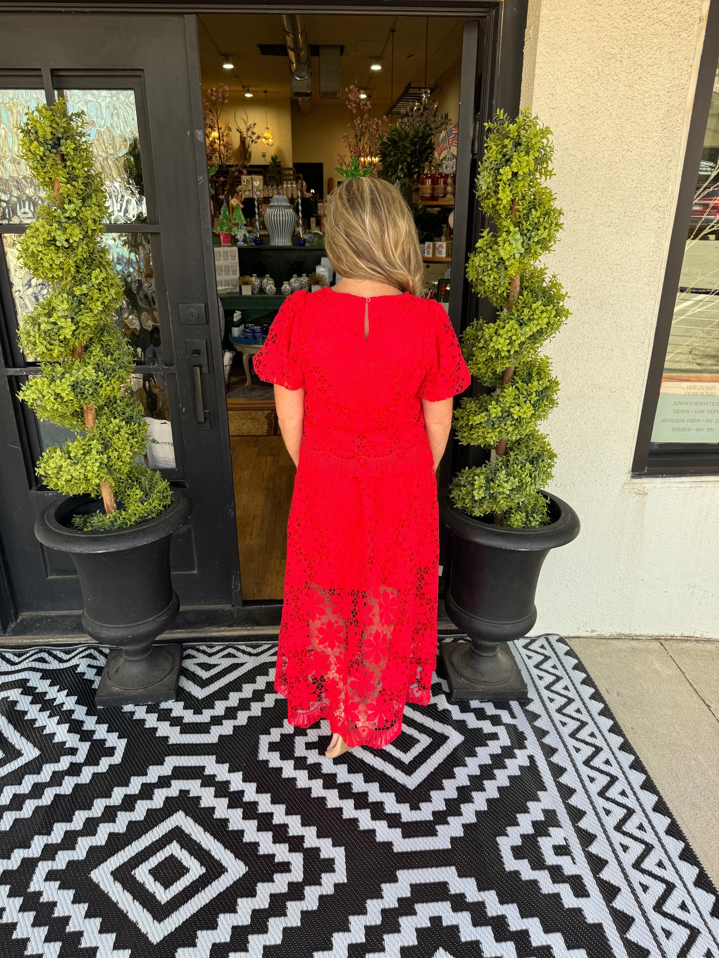 Martha Set - Tomato Red
