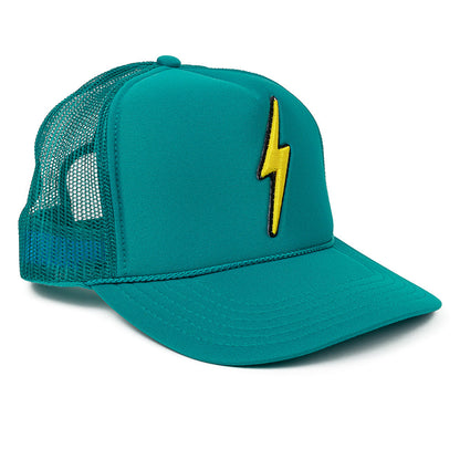 Lightning Bolt Patch Kids Trucker Hat