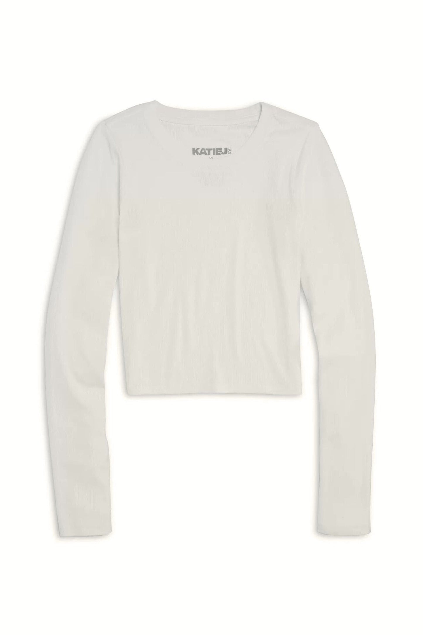 TWEEN LIVI SOLID RIBBED LONG SLEEVE TEE