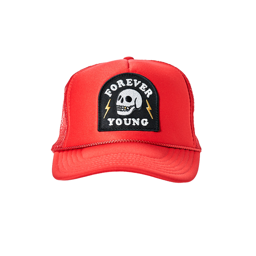Forever Young Patch Trucker Hat