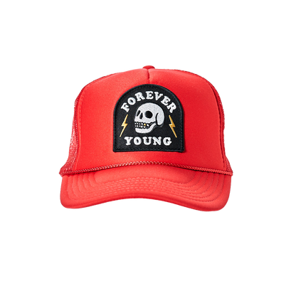 Forever Young Patch Trucker Hat