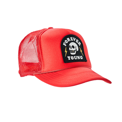 Forever Young Patch Trucker Hat