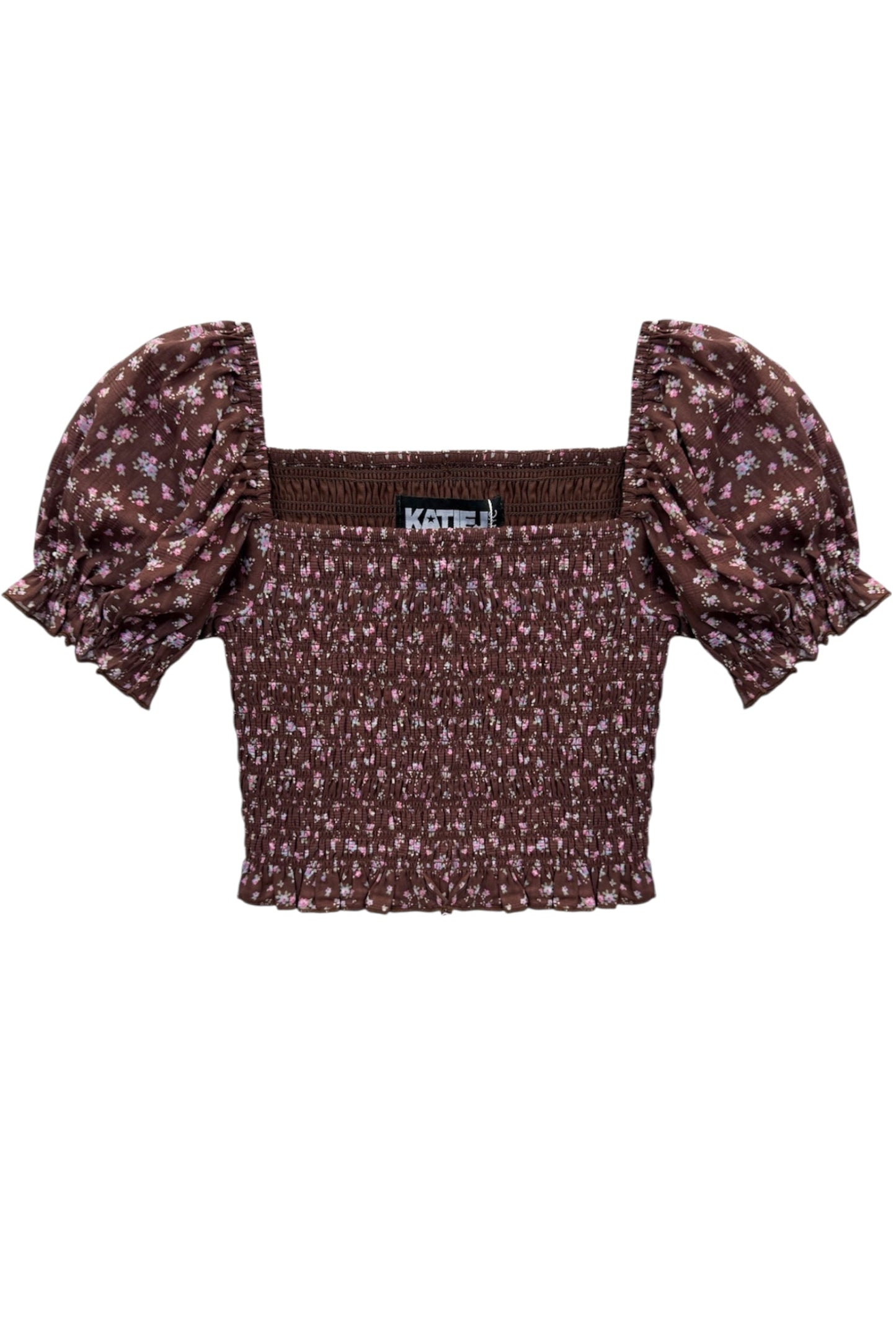TWEEN MARLEE PRINT PUFF SLEEVE TOP - FINAL SALE
