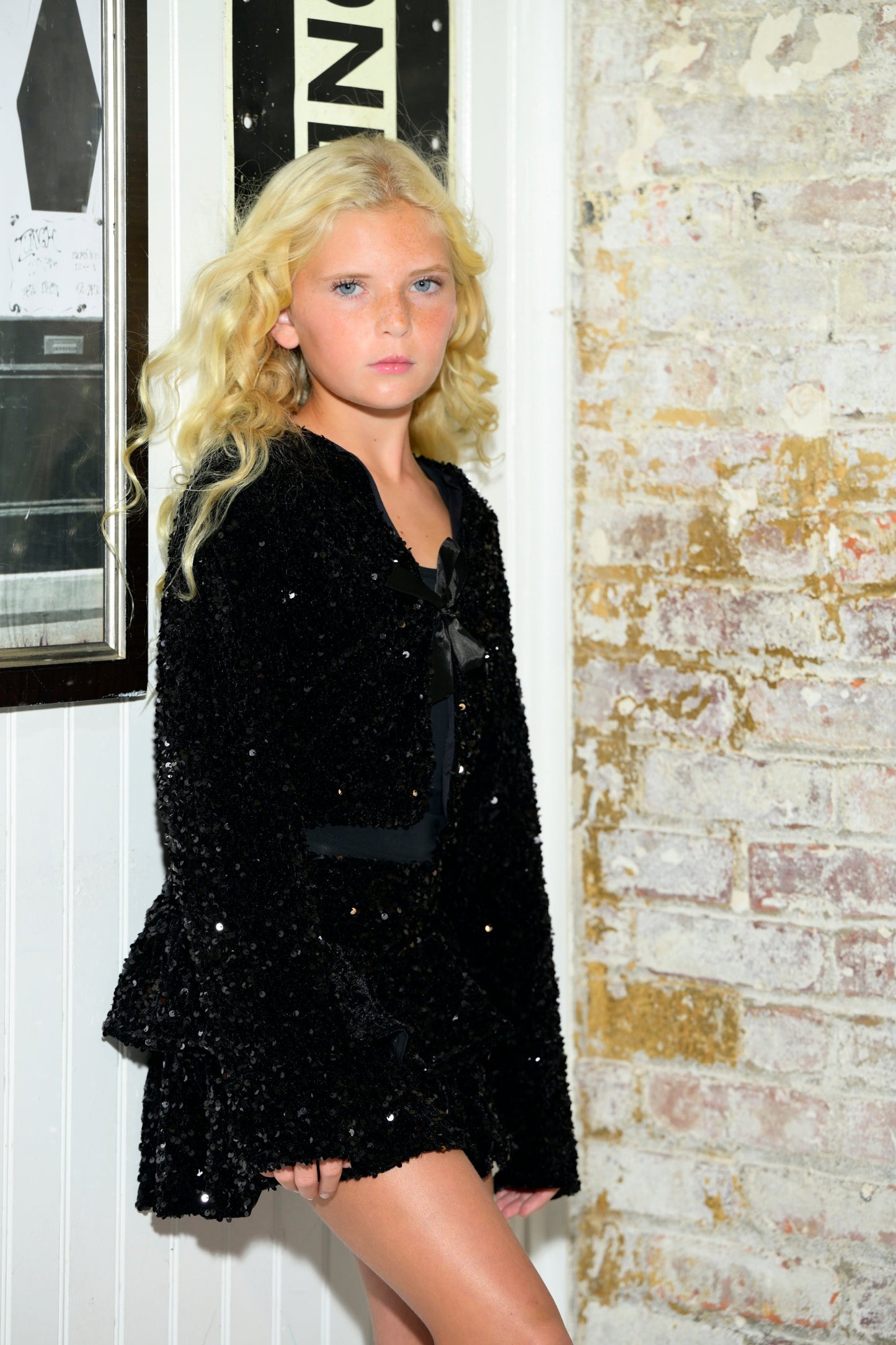 TWEEN MISHA CHUNKY SEQUIN CARDIGAN - FINAL SALE