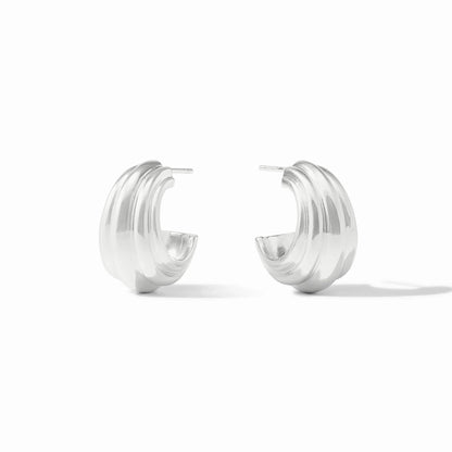 Portofino Statement Hoop - Silver