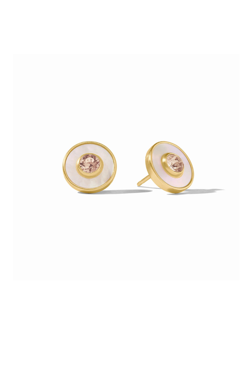 Colette Circle Stud - Champagne