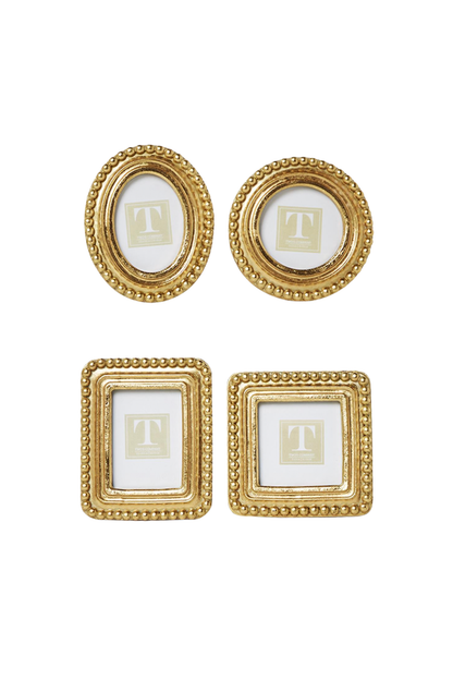 Beaded Texture Gold Photo Frames