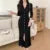 Korean Chic Knitted Dresses for Women V-neck Long Sleeve Slim Bodycon Ruffles Party Dress Casual Autumn Winter New Vestidos
