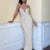 Sexy Dress Women y2k Clothes Contrast Color V Neck Spaghetti Strap Sleeveless Bodycon Long Dress Evening Party Dresses