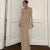 Elegant Slim Ruched Maxi Dress For Women Fall New Draped Bow Splice Club Party Dresses Vestido Female Fashion Long Sleeve