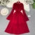Autumn Flare Sleeve V-neck Midi Dresses for Women Solid Pleated A-line Elegant Party Dress Korean Fashion One Piece Vestidos New