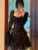 French Sexy Lace Mini Dress Women Y2K Off Shoulder Lace Up Ruffles A-line Autumn Spring Long Sleeve Party Dress Prom Vestidos